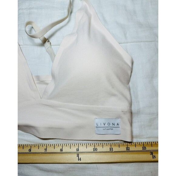 Livona Intimate Sports Bra Removable Pads Seamless Beige Women's MEDIUM - Picture 5 of 5